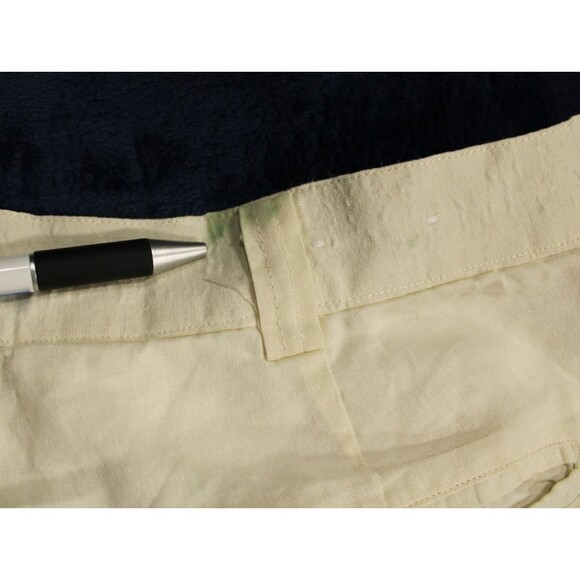 Renato Collezione Pleated Pants Men 40 100% Linen Beige Vintage - Picture 7 of 7